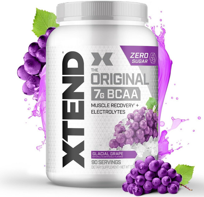 뉴 엑스텐드 BCAA Xtend 6가지 맛 모음 필수 아미노산 함유 90 30 서빙, 02. 그레이프 90서빙(대용량), 1.22kg, 1개