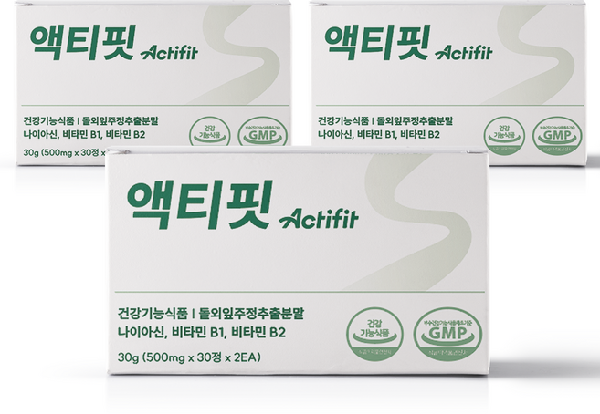 인디드바이오 액티핏 돌외잎 체지방감소 복부지방감소 건강기능식품 3개월분, 3박스, 60정