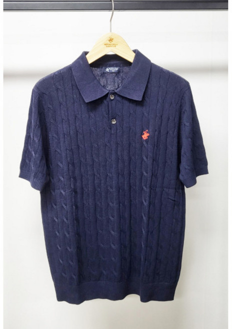 [비버리힐스폴로클럽] (D) 26SS 남성 코튼 케이블 반팔니트 3종