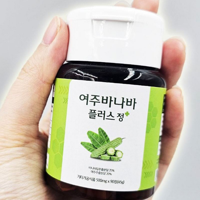 여주 바나바 플러스정 90일분 바나바잎 추출물 여주즙 분말 돼지감자 혈당 관리 다이어트, 1개, 90정