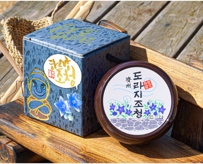 제주 하르방조청 홍도라지조청, 2개, 1kg