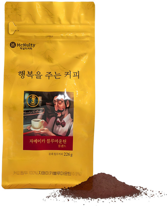 맥널티커피 자메이카 블루마운틴 블렌드 분쇄 원두커피, 핸드드립, 226g, 1개