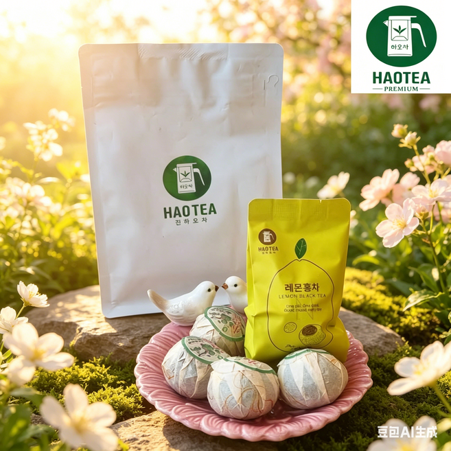진하오차 레몬 홍차 귤피 티 꽃차 잎차 원물차, 5개, 12.5ml