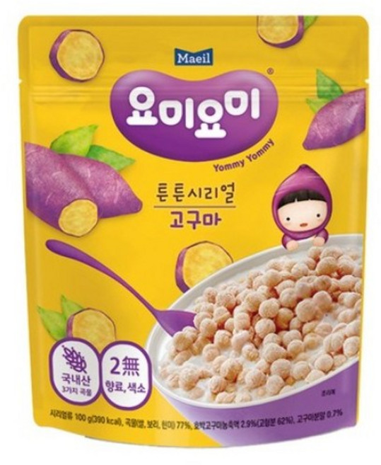 요미요미 튼튼시리얼 100g, 2개, 고구마