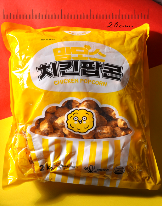 맘모스 치킨팝콘 2kg 팝콘치킨 순살강정 (코리아타임스퀘어), 1개