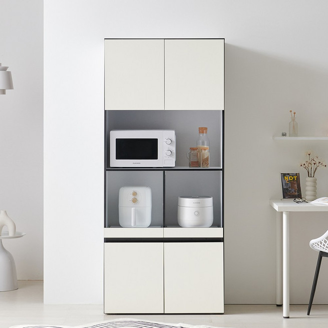 오브제 전자 렌지 수납장 다이 선반 800, 코지화이트, 오브제 800 렌지대(광파형), 4단