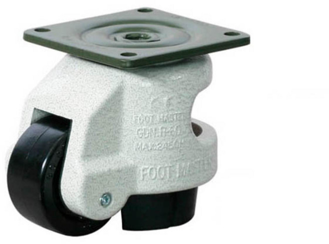 풋마스터 높낮이 조절 캐스터 GDN-60F 바퀴 고정 이동, 1개