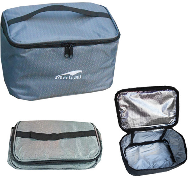 이드나인 직사각 등산캠핑 쿨러 겸용 소프트디팩, 블랙, 그레이