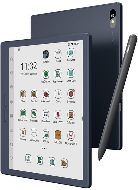 Bigme 빅미 B7 Pro Ereader 태블릿 8GB RAM 256GB 스토리지 치수 1080 옥타 코어 2.6GHz 프로세서 안드로이드 14 컬러 E Paper 디스플레이, Bigme 빅미 B7 Pro Ereader 태블릿 8G