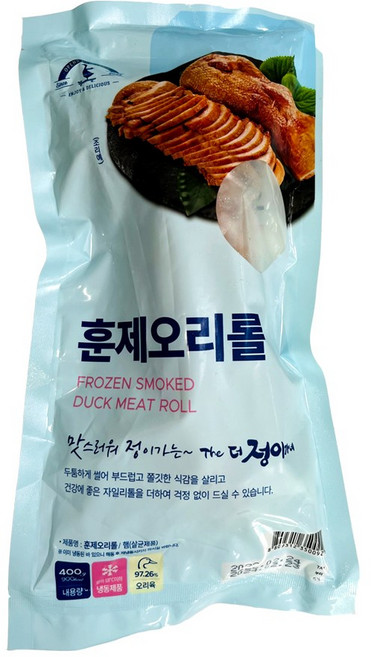 [349] 에스에프 냉동 오리롤 400g 훈제오리롤, 1개