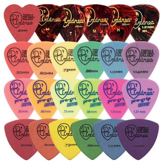 디안드레아 피크 델렉스 톨토이즈 프로그립 델린 기타피크, 10. 델렉스 스탠다드 0.88mm, 1개