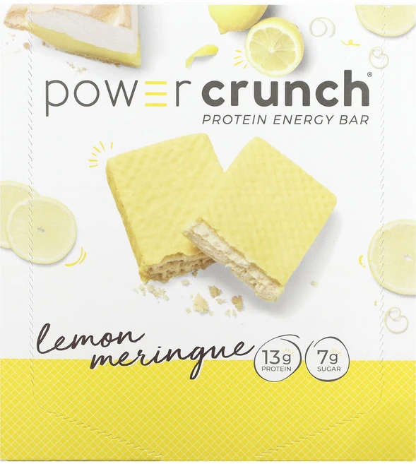 BNRG 파워 크런치 프로틴 에너지바 레몬 머랭 12개입 40g 1.4oz, 12개 - 쿠팡