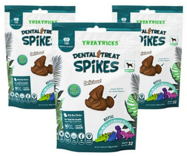 네추라너리쉬 덴탈트릿 트릭 리필 강아지 간식 32p, 소고기맛, 183g, 6개