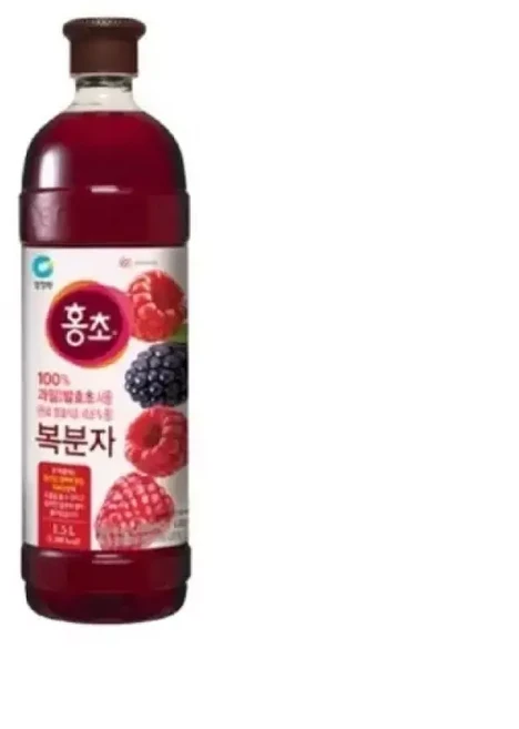 청정원 홍초 복분자 x 3개, 1개, 1.5L