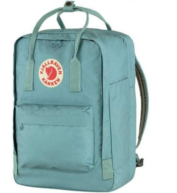 Fjallraven 피엘라벤 칸켄 노트북 15\" 백팩 스카이 블루 스포츠 등산가방 학생 395357, 원 사이즈, Sky Blue