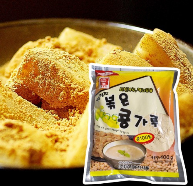 승진상사 맷돌표 껍질깐 볶은 콩가루 400g, 1개