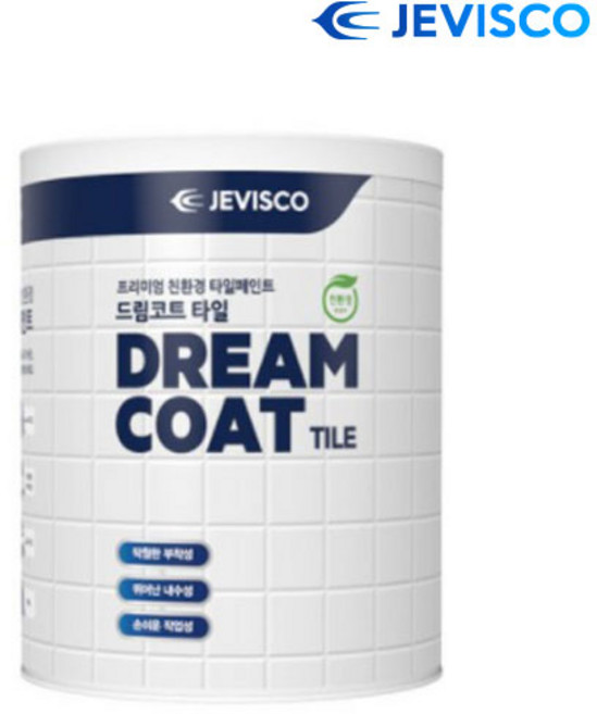 제비스코 드림코트 타일페인트 900ml, 화이트, 1개