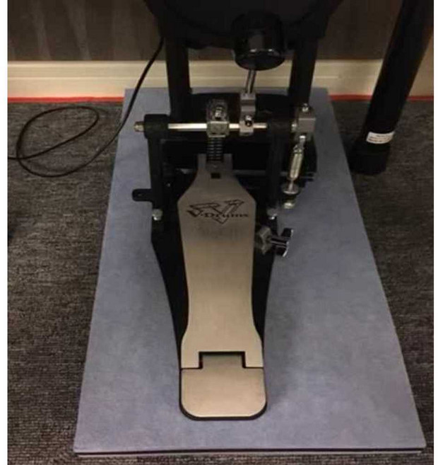 딩밍월드 킥드럼 발판 베이스 연습패드 발판 페달 드럼 취미 레슨, 1개, 하늘색