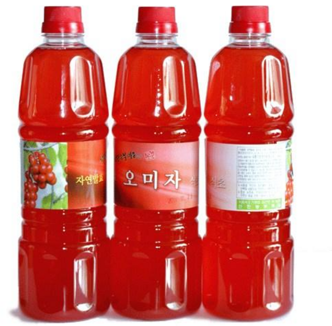 농부마을 천연발효 마시는 오미자 생식초, 3개, 900ml