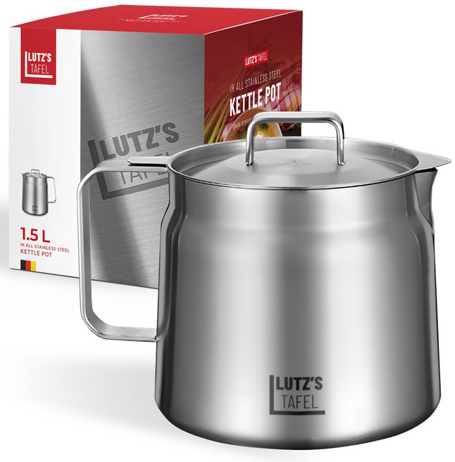 루츠스타펠 대용량 올스텐 304 인덕션 라면 냄비 케틀팟, 1개, 실버, 1.5L