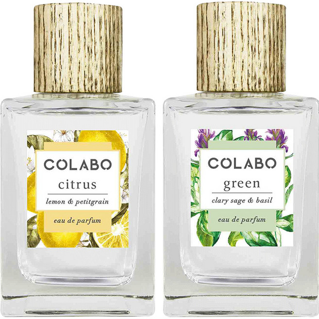 [한정세일] 라리브 콜라보 네츄럴 오 드 퍼퓸 2종 (시트러스+그린) 100ml*2종, 1개, 100ml