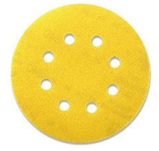 목공 5in 8홀 원형 사포 5장 시야 125mm 샌딩기 zli+30481lU, 40방