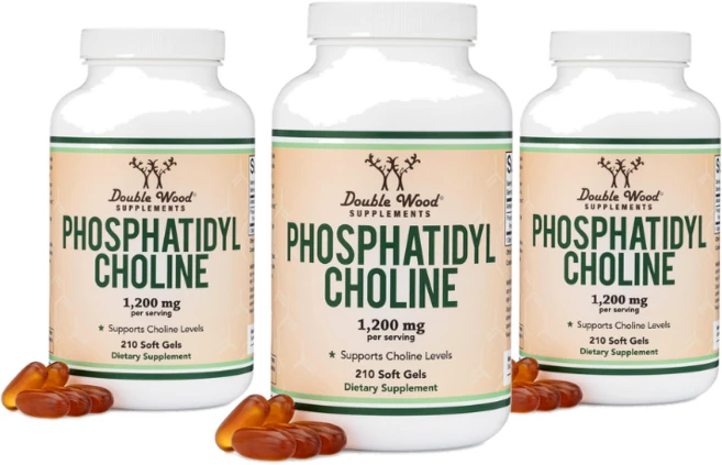 더블우드 포스파티딜콜린 1200mg 소프트젤 Double Wood Phosphatidylcholine, 210정, 3개 - 쿠팡