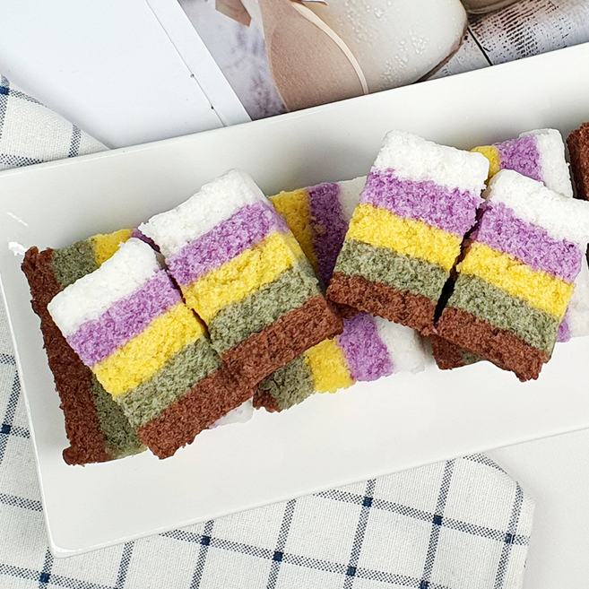 잇츠떡 무지개 설기떡 1되 백설기 맛집 개별포장 부모님 간식 답례 선물, 82g, 36개