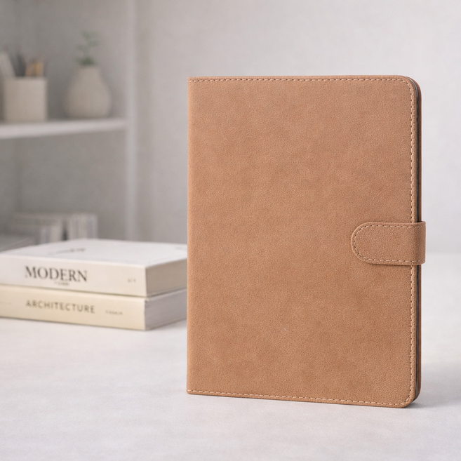 프리미엄 스웨이드 빈티지 가죽 아이패드 11인치 케이스 (에어 6/7세대 프로 M4 10/11세대 공용옵션), 1개, 브라운