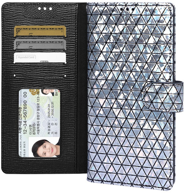 폰누리 글린트 가죽 다이어리 휴대폰 케이스