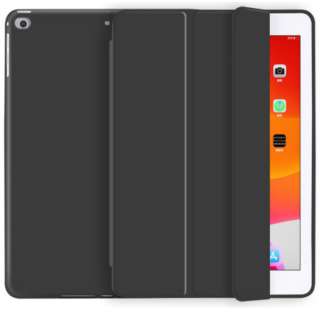 JUWON 뉴아이패드5세대 6세대 에어1 2 소프트젤리케이스, 블랙