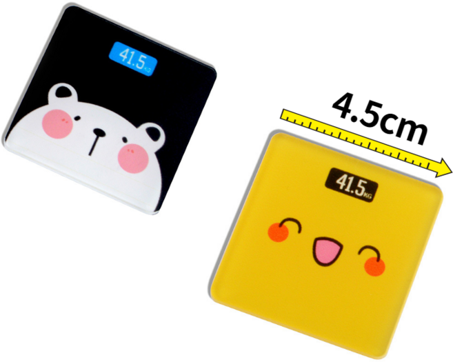 미니어쳐 체중계 저울 구체관절인형용 인형 파올라레이나 브라이스 육일돌 usd, 스마일옐로우