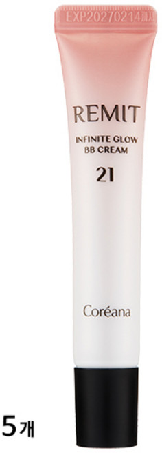 레미트 인피닛 글로우 비비 크림 SPF 50+ PA+++, 21호, 15g, 5개