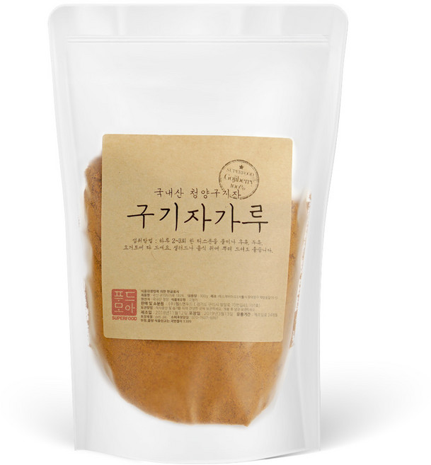 헬스앤푸드 국산 구기자100% 가루 청양산 300g, 1개