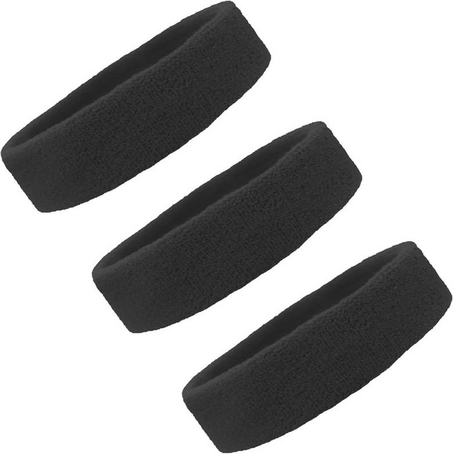 여성용 스웨트 밴드헤드밴드 남성용 탄력 헤드밴드 스포츠 스웨트밴드 운동 신축성 러닝 농구 수분 위킹 테리 천 세트 헤어