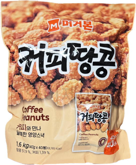 코스트코 머거본 커피땅콩, 1.6kg, 1개