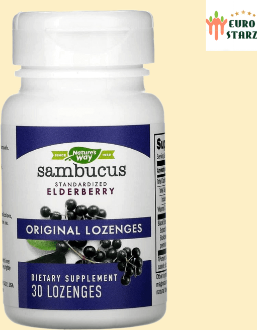 엘더베리효능 네이쳐웨이 삼부커스 오리지널 사탕 정제 30정 야채젤리 올키비타젤리, 1개