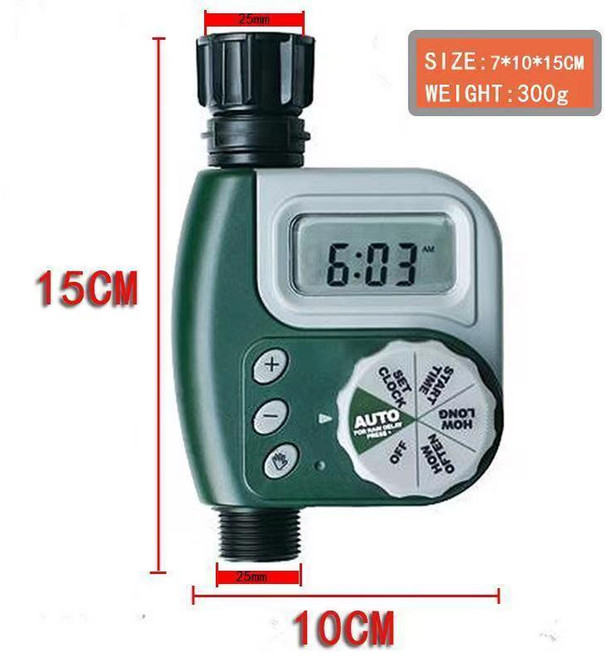 自動滴灌澆水器 30米套裝, 澆水定時器, 1個
