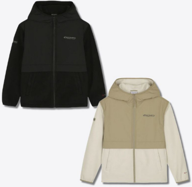 백화점정품 디스커버리 남아 키즈 후리스 플리스 자켓 하이브리드 겨울 간절기 아우터