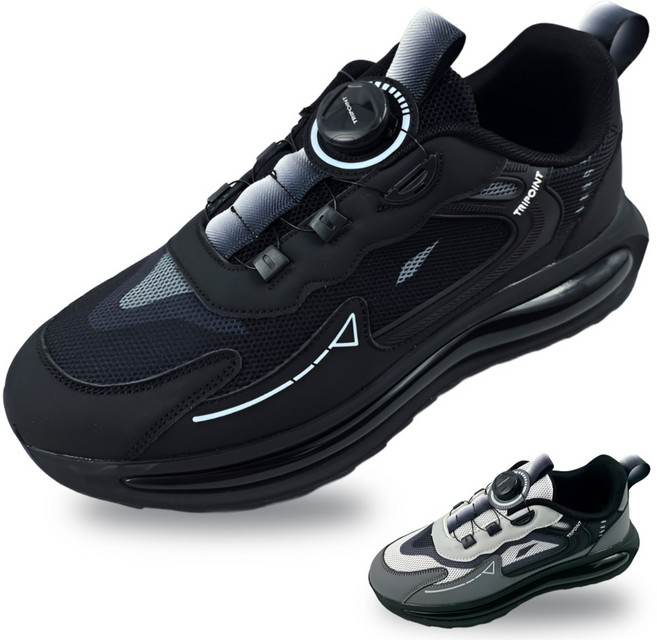 발이 편한 쿠션감 좋은 에어쿠션 남성 다이얼 운동화