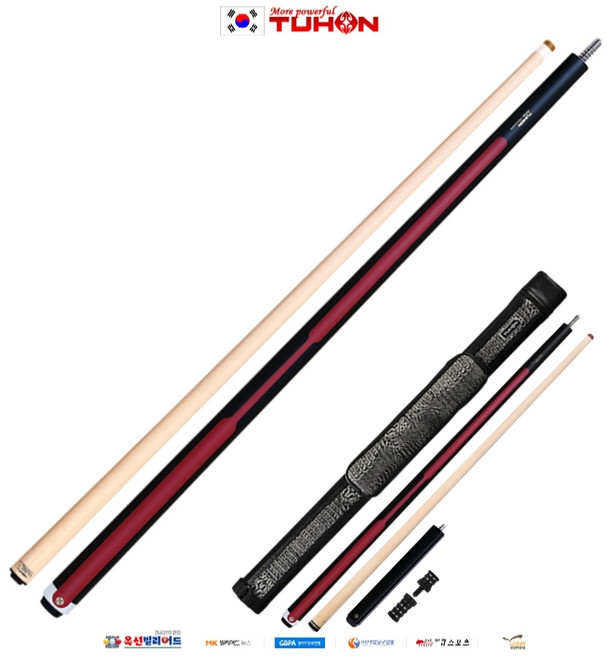 투혼 V시리즈 TV-352MR 전문가용 개인큐대 당구큐대, 1개, Maple