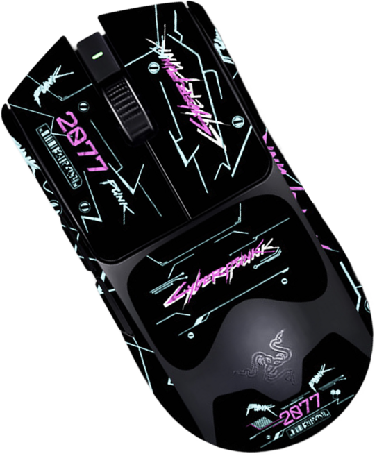 케이노 레이저 바이퍼 V3 프로 전용 마우스 그립 테이프 논슬립 패치, 1개, 블랙_Cyberpunk