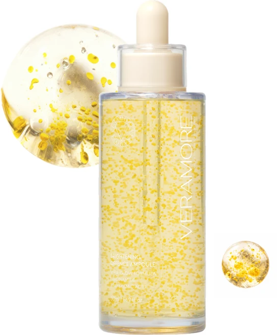[약국입점 기미임상] 베라모어 비타민C 앰플 브라이트닝 광채 디펜스 앰플 잡티 착색 톤정리 나이아신아마이드 수분세럼 히알루론산 에센스 윤광 결개선 세라마이드 얼굴에센스 수분앰플, 1개, 50ml - 쿠팡