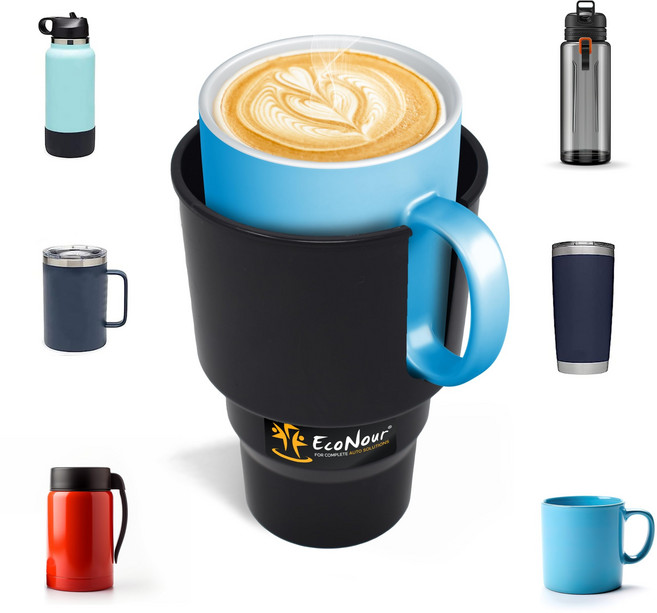 EcoNour 차량용 컵홀더 확장기 8.1L/1.18L 32/40oz 하이드로플라스크, 스탠다드 컵 홀더