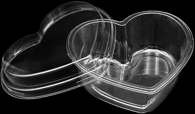 투명 하트케이스 답례품포장 어린이집 하트통, 1세트, 50개입, 200ml