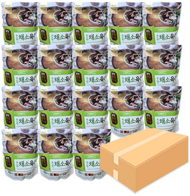 풀무원 반듯한식 로스팅 채소 육수, 500g, 18개