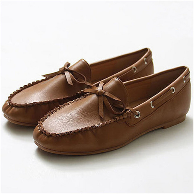 소가죽제작 뉴오델라 리본 로퍼