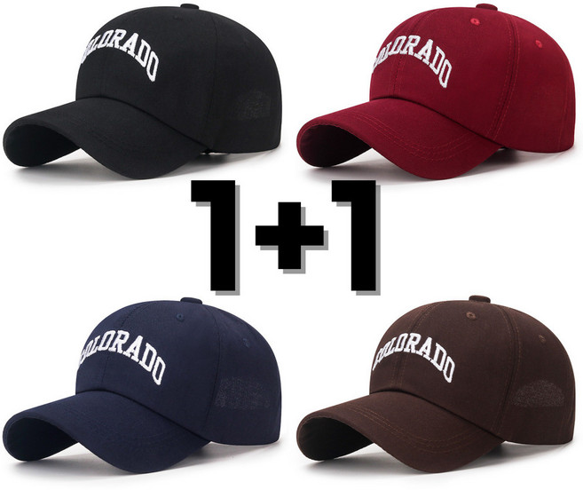 [1+1] 콜로라도 볼캡 자수 로고 연예인 모자 대두 커플 긴챙 얼굴작아보이는