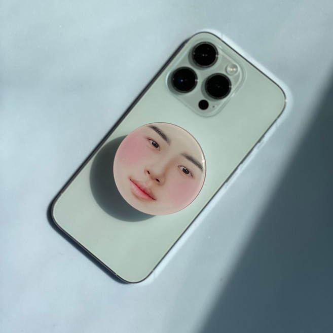 선재업고튀어굿즈 선업튀 변우석 포토그립톡제작 사진인화, 1개, 원형우석(52X52mm)