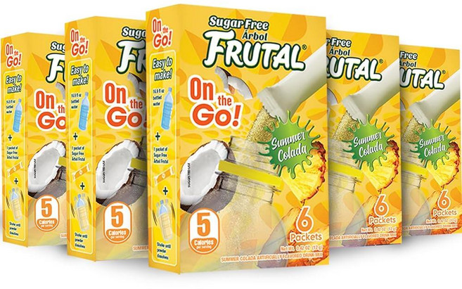 Frutal OnThego 파우더 드링크 믹스 피나 콜라다 6개입 5팩, Frutal OnThego 파우더 드링크 믹스 피나 콜